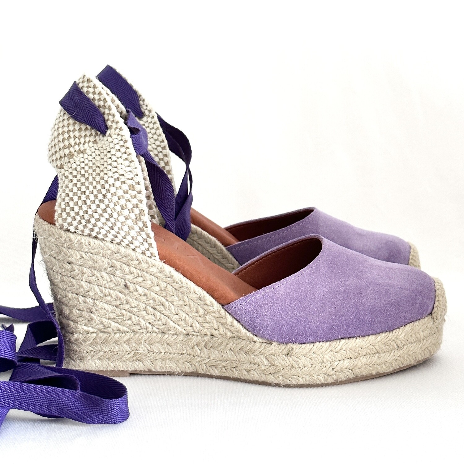 Laced up espadrilles LYDIA suede