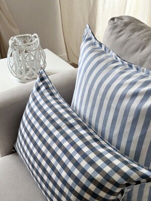 DUO CUSHION covers  Checks and stripes
