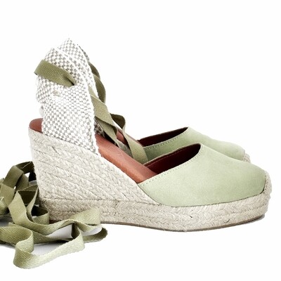 Laced up espadrilles LYDIA suede