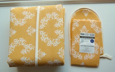 ​Jaipur Orange Ironing Mat and Glove Bundle by IronMATIK