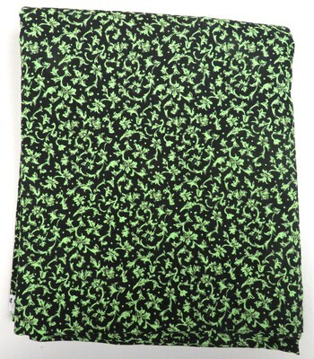 ​Fabric: All Seasons- Spring (Black and Green Floral)