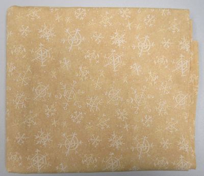 ​Christmas in July Fabric: (Tan Snowflakes) by Debbie Mumm for JoAnn Fabrics