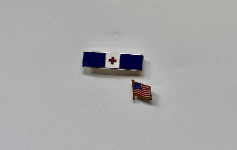Vintage American Red Cross 5-Years of Ribbon Pin
