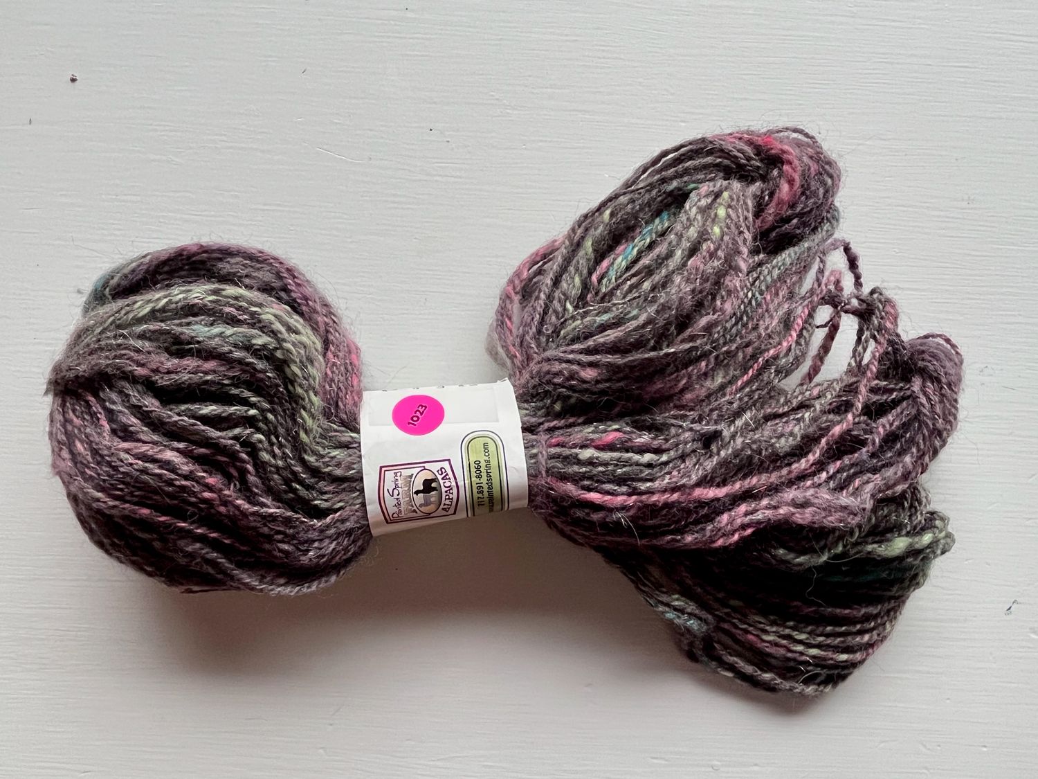 JUST REDUCED!!!  Yarn: Painted Spring Farm Hand Spun Alpaca