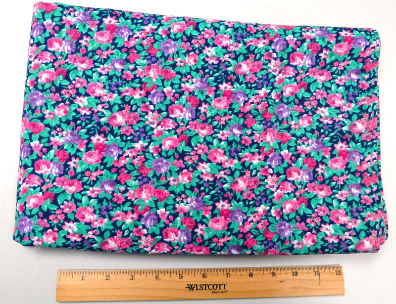 ​Fabric: (Small Pink and Purple Floral Print)