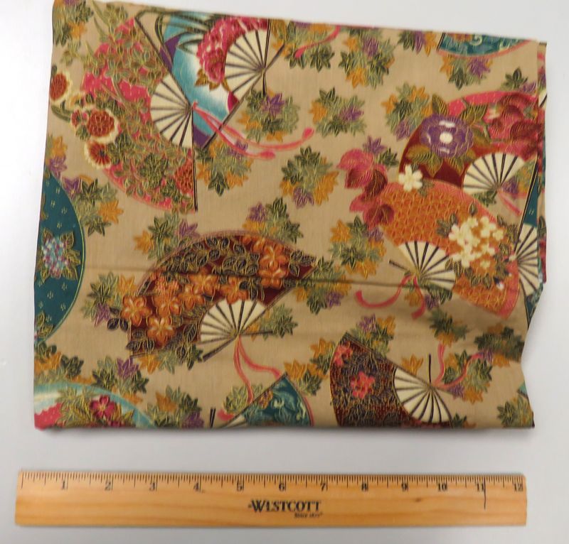 ​Fabric: (Asian Fans) by the Kesslers for Andover Fabric