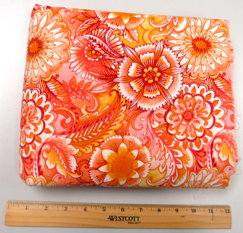 ​Fabric: (Orange Flowers)