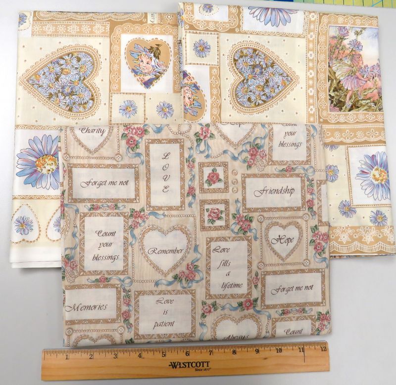 ​Fabric:  Flower Fairies and Heirloom Memories Bundle