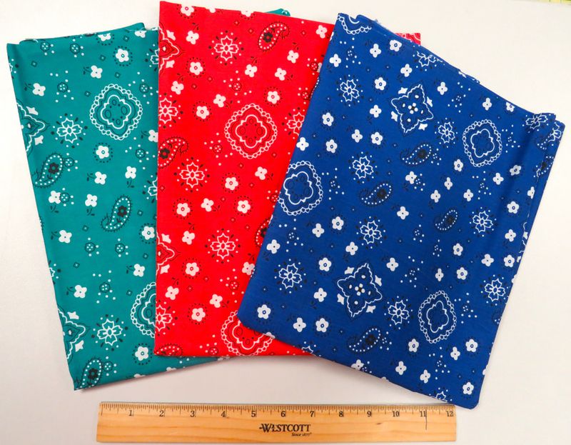 ​Fabric:  Bandana Print Bundle