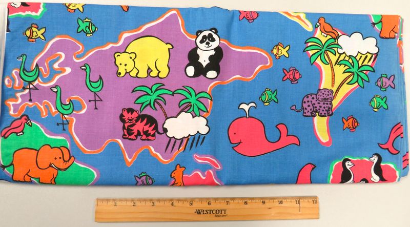 ​Fabric: (Animals of the World) by Princess Fabrics, Inc