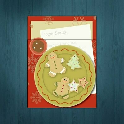 Santa's Cookies / Gingerbread Man and Hot Chocolate / Note for Santa /
6 cards for $2.50 ea
