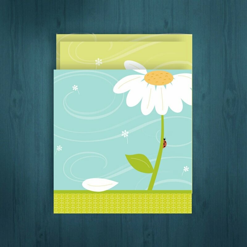 Loves Me, Loves Me Not  /  Daisy  /  I pick you!  /  Whimsical love note  /   6 cards for $2.50 ea