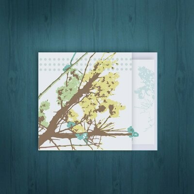 Spring Blossoms with bird / Blank or Sympathy card / Personalized option
6 cards for $2.50 ea