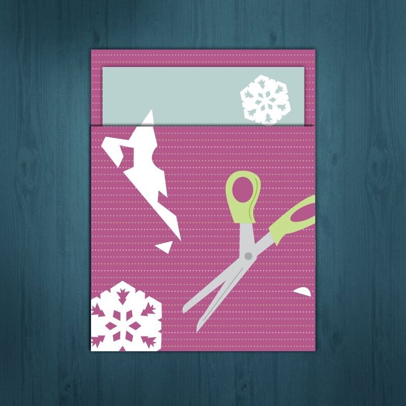 Peace on Earth  /  Paper Snowflake /  Origami  /  Peace Dove /  Scissors Cutting Snowflakes /   6 cards for $2.50 ea