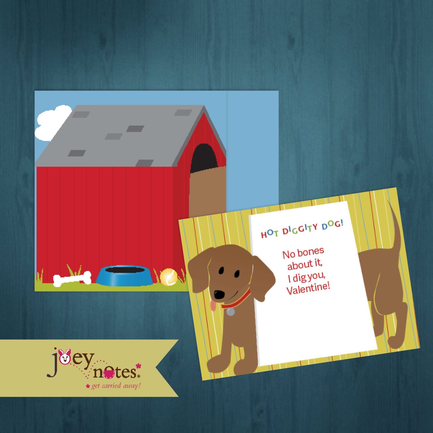 Hot Diggity Dog House - Dachshund dog - Valentine's Day / Personalized option / 6 cards $2.50 ea Hot Diggity Dog House - Dachshund dog - Valentine's Day / Personalized option / 6 cards $2.50 ea