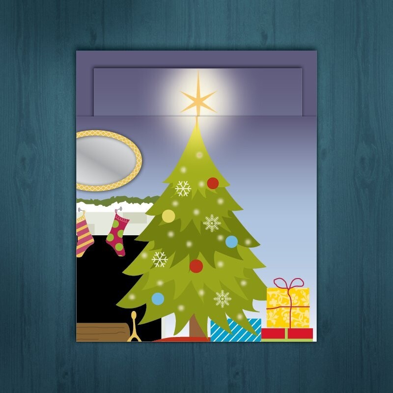 Christmas Tree  /  Nativity  /  Star  /  O Holy Night   / 6 cards for $2.00 ea