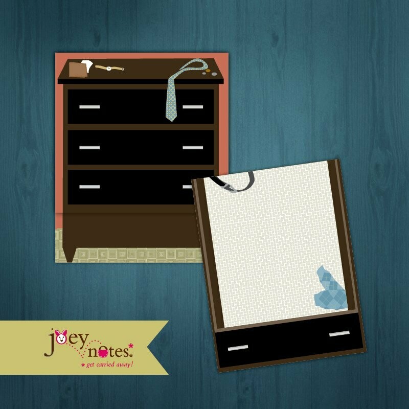 Men's Dresser  /  Humorous: "I'd like to get into your drawers"  /  All occasion   /  6 cards - $2.50 ea