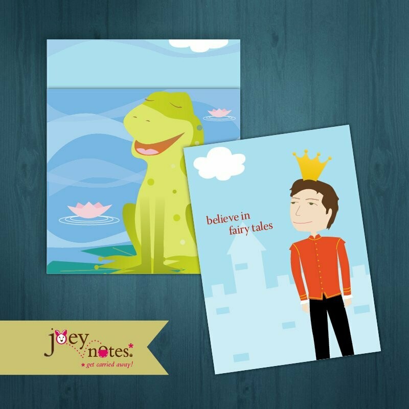 Frog Prince  /  Prince Charming  /  Wedding or Anniversary   /  6 cards - $2.50 ea