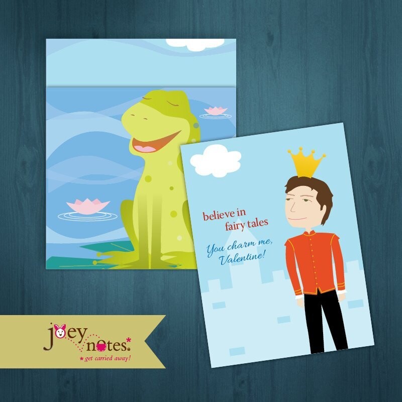 Frog Prince  /  Prince Charming  /  Wedding or Anniversary   /  6 cards - $2.50 ea