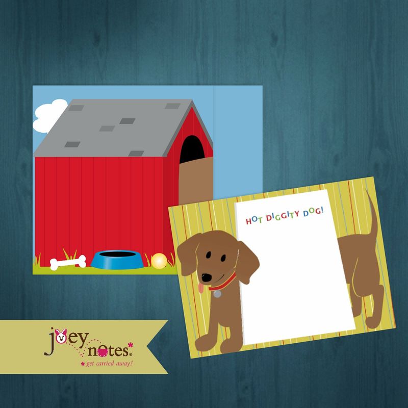 Hot Diggity Dog House - Dachshund dog  /  6 cards - $2.00 ea
