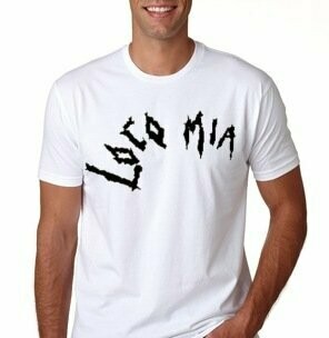 Camiseta Locomia Blanca Logo Negro