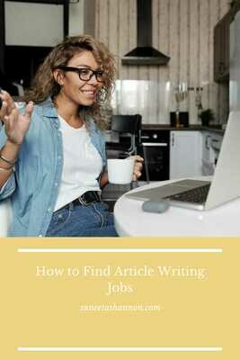 How to Find Article Writing Jobs