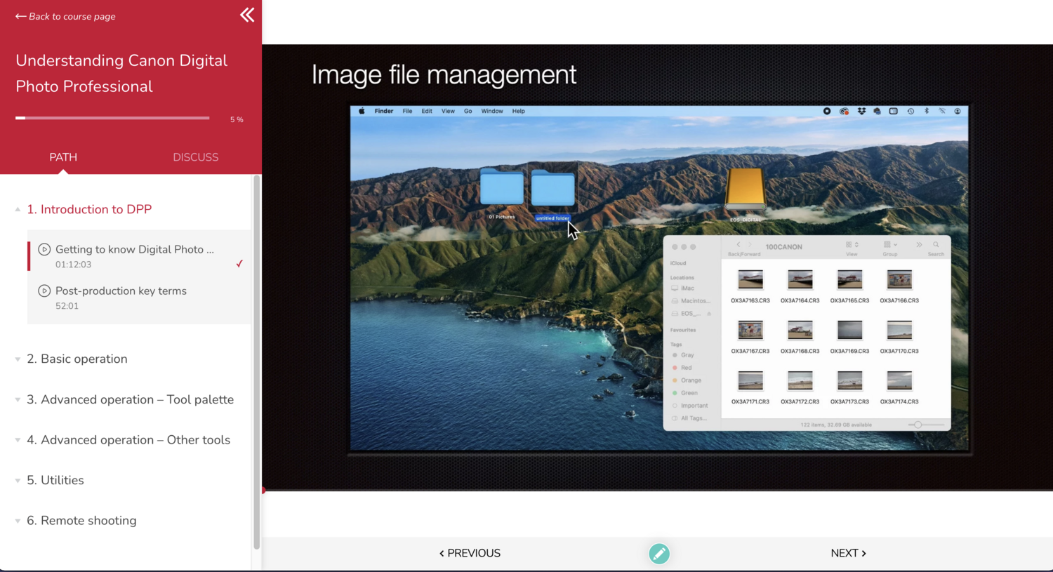 Understanding Canon Digital Photo Professional – Online course