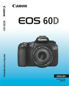 Canon EOS 60D instruction manual