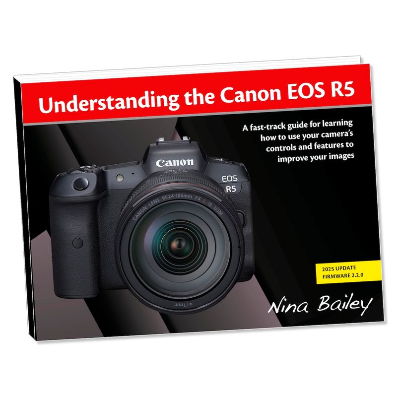 Understanding the Canon EOS R5 camera eBook by Nina Bailey