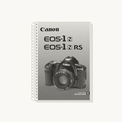 一眼レフカメラ　Canon EOS 1N 説明書、レンズ付き Canon EOS 1N/ EOS 1N RS instruction manual