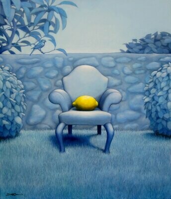 Contemplation (the Lemon Painting) – Canvas Giclee