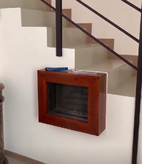 Chimenea Ecológica empotrable en Pared 90cm