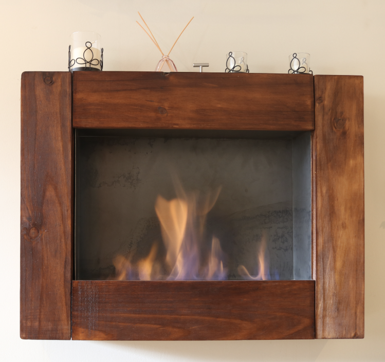 Chimenea Ecológica empotrable en Pared 90cm
