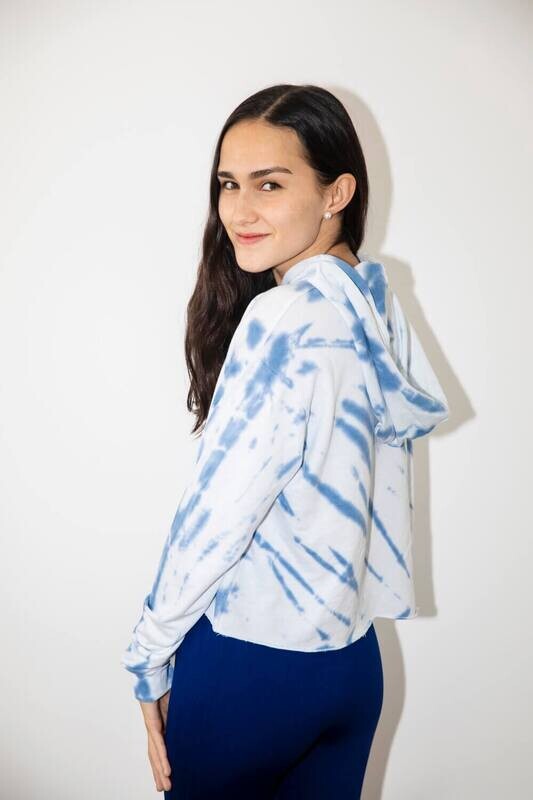 Crop Hoodie Zebra