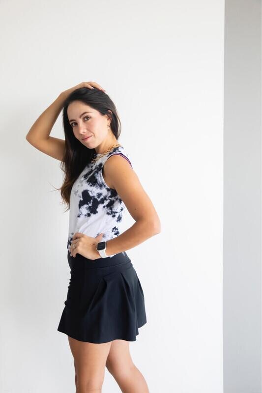 Falda  Confort Negro liso