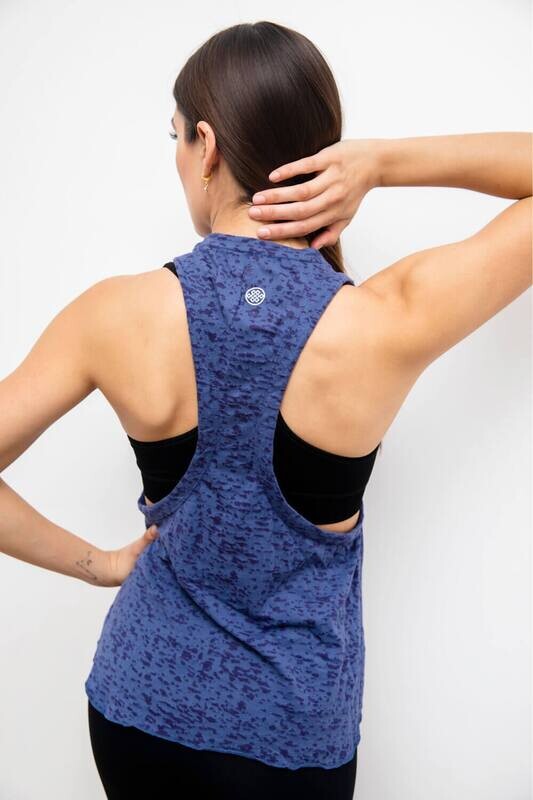 Tank top camo azul 