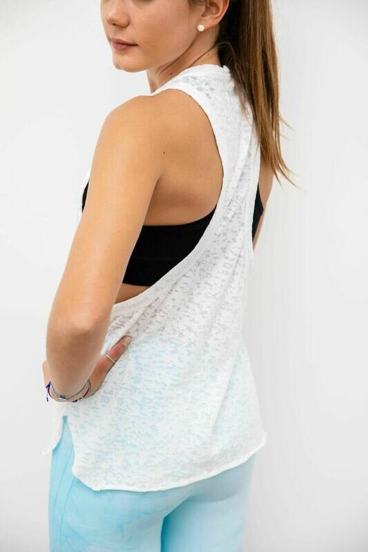 Tank top camo blanca