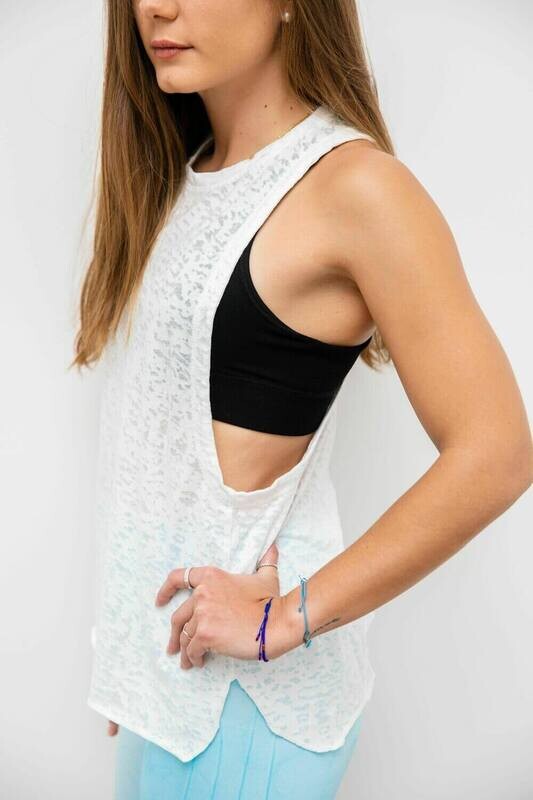 Tank top camo blanca