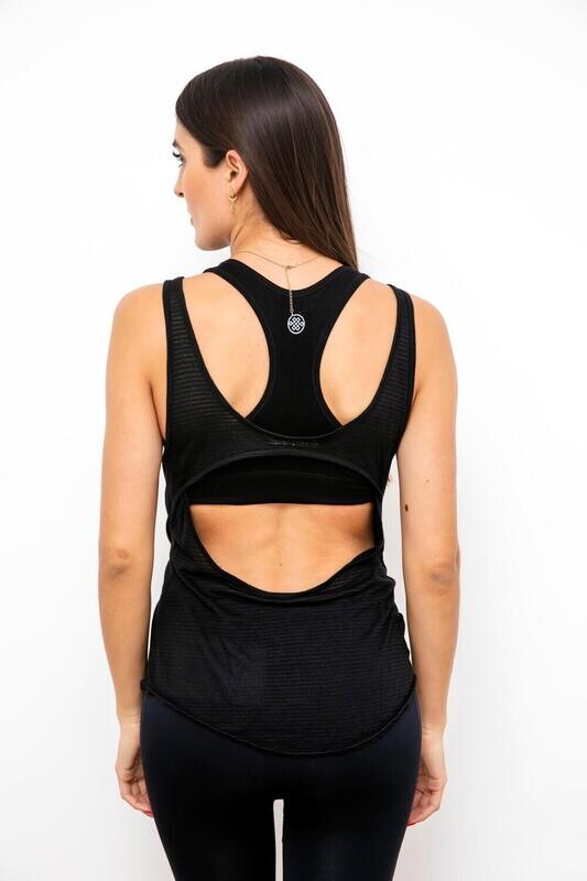 Tank top run negra