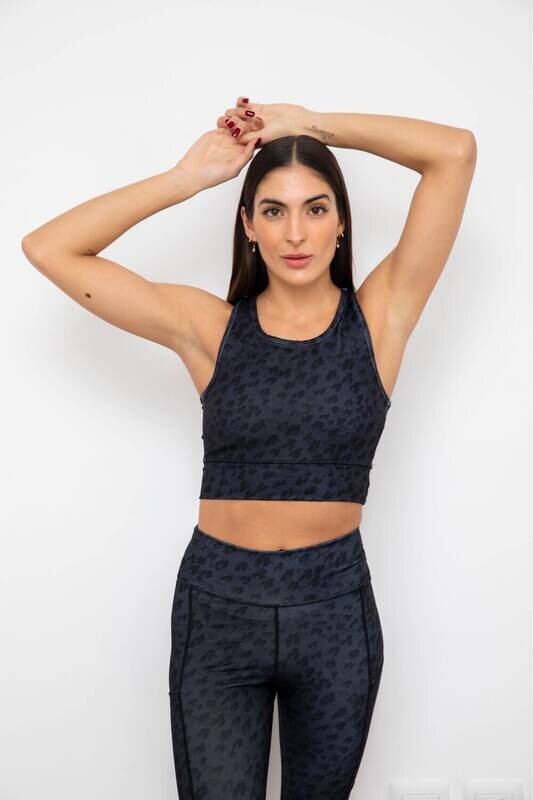 Top bra Performance Animal black