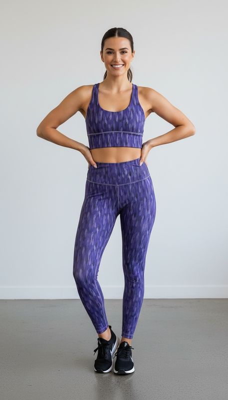 Legging Confort estampado Morado