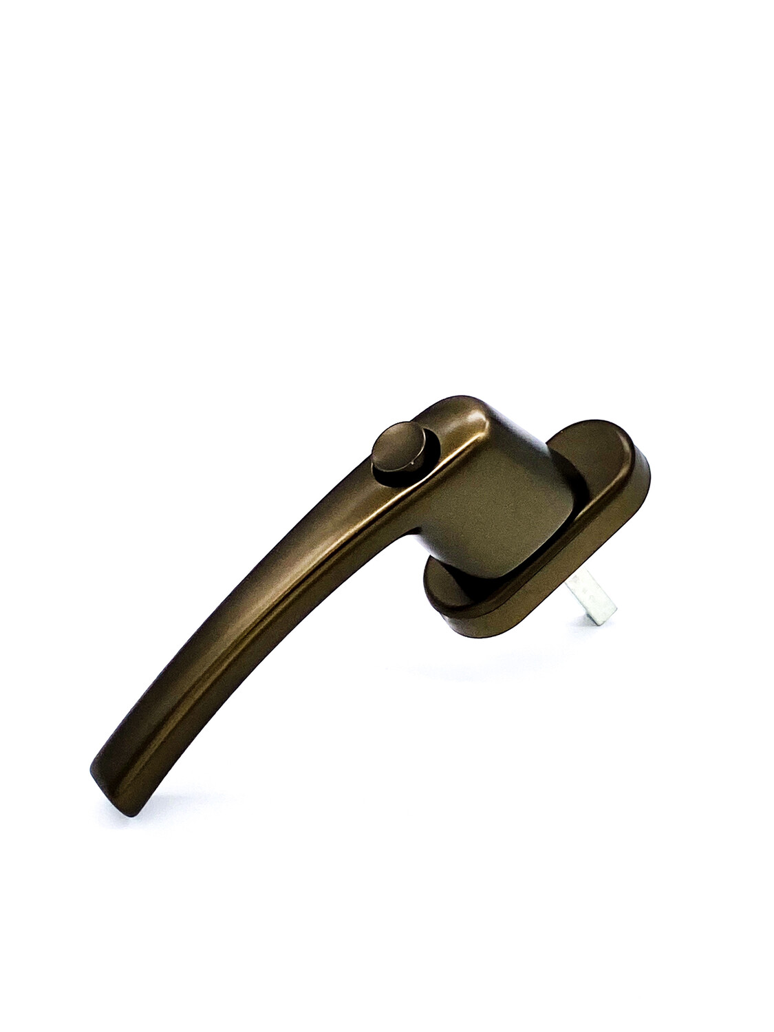 Bronzefarbene Olive mit Druckknopf und 37 mm Stiftlänge