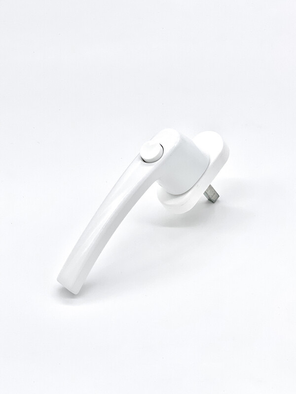 Weiße Olive mit Druckknopf und 37 mm Stiftlänge