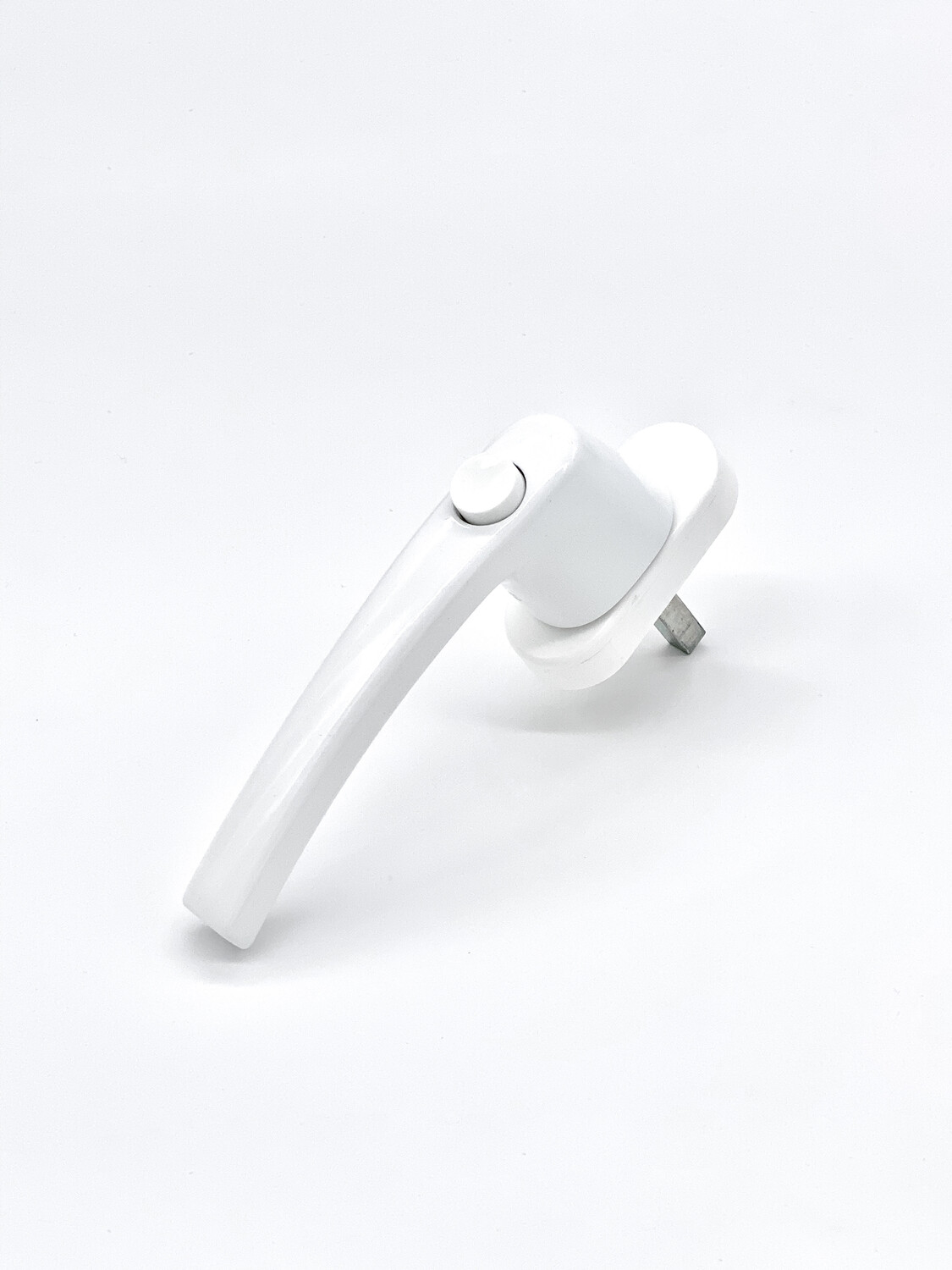 Weiße Olive mit Druckknopf und 37 mm Stiftlänge Weiße Olive mit Druckknopf und 37 mm Stiftlänge