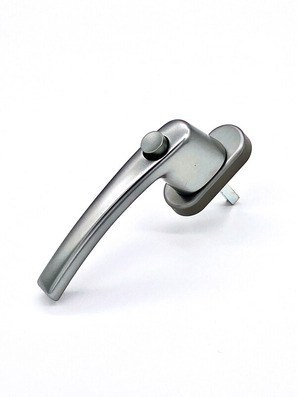 Titanfarbene Olive mit Druckknopf und 37 mm Stiftlänge