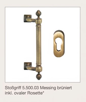 Haustürgarnitur Außen Set Messing brüniert Haustürgarnitur Außen Set Messing brüniert