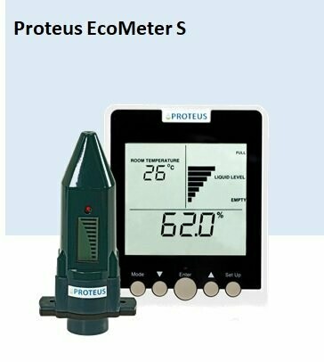 Proteus EcoMeter S - Füllstandsanzeige für Zisterne, Wassertanks, Erdtanks