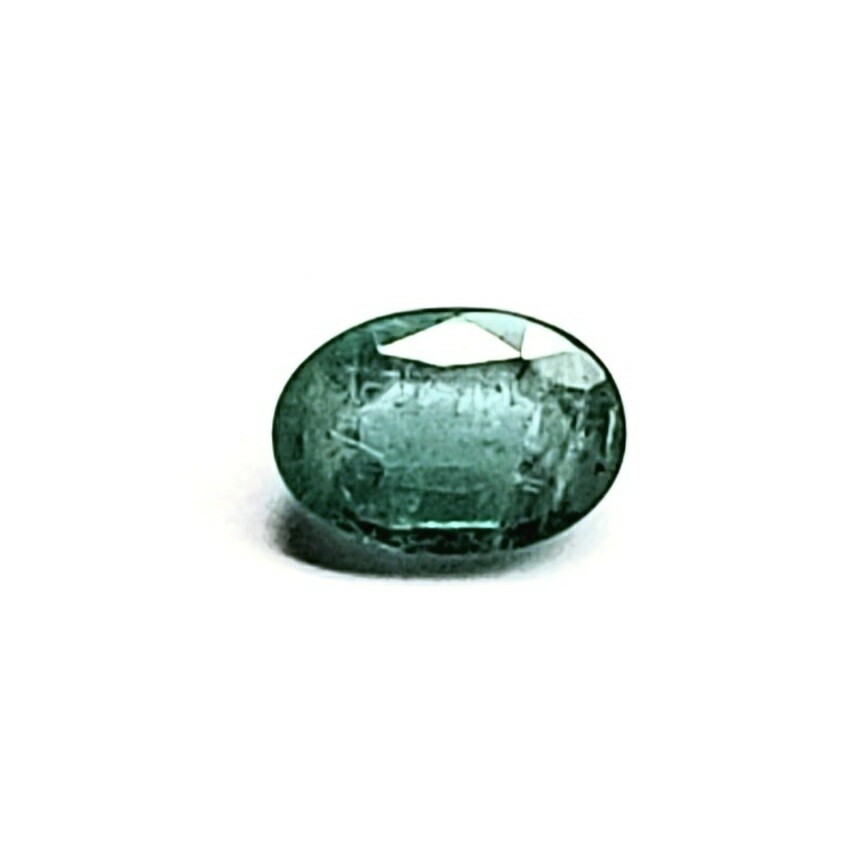 Genuine Emerald Green Oval 0.95 Carat