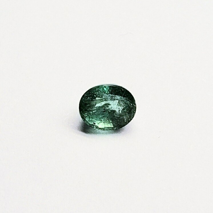 Genuine Emerald Green Oval 0.85 Carat