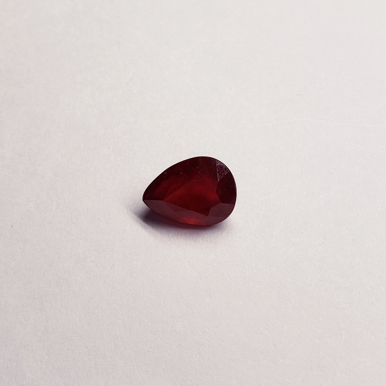 Genuine Ruby Africa Pear 3.2 Carat